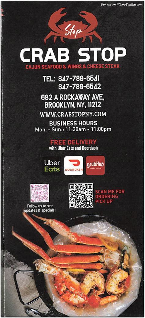 Crab stop - Order with Seamless to support your local restaurants! View menu and reviews for CRAB STOP in Brooklyn, plus popular items & reviews. Delivery or takeout!